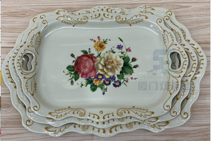 Custom Printed Melamine Serving Trays Sets Wholesale