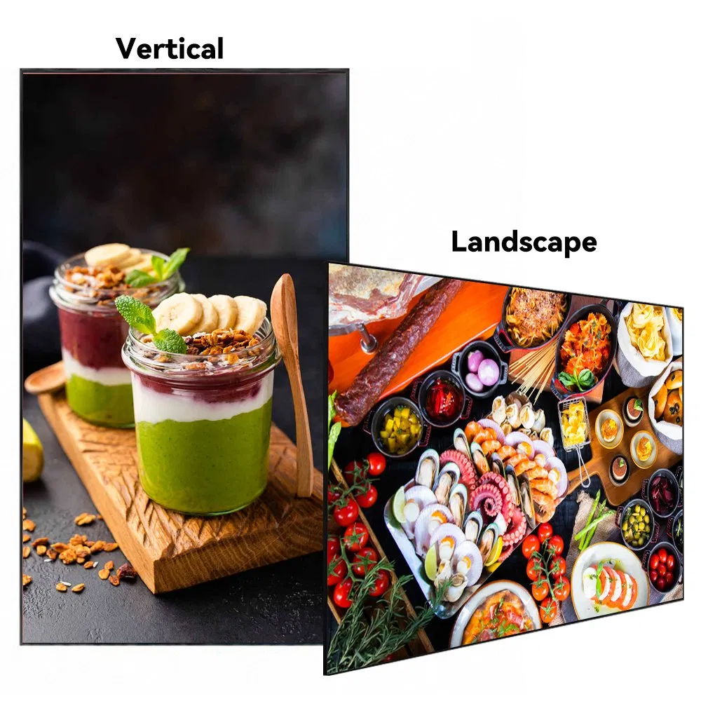 Двусторонний подвесной LCD-дисплей для рекламы в витрине