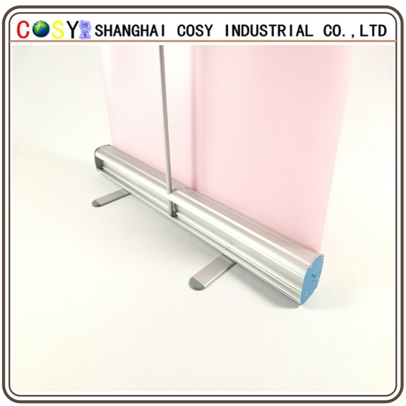 High Quality 85*200cm Aluminum Alloy Company Roll up Banner Stand Silver Advertising Rollup Baner Display for Business