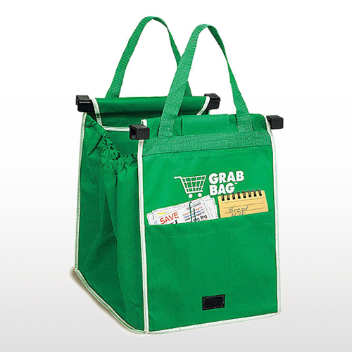 Folding Shopping Cart Bag Grab Bag Reusable Supermarket Bags