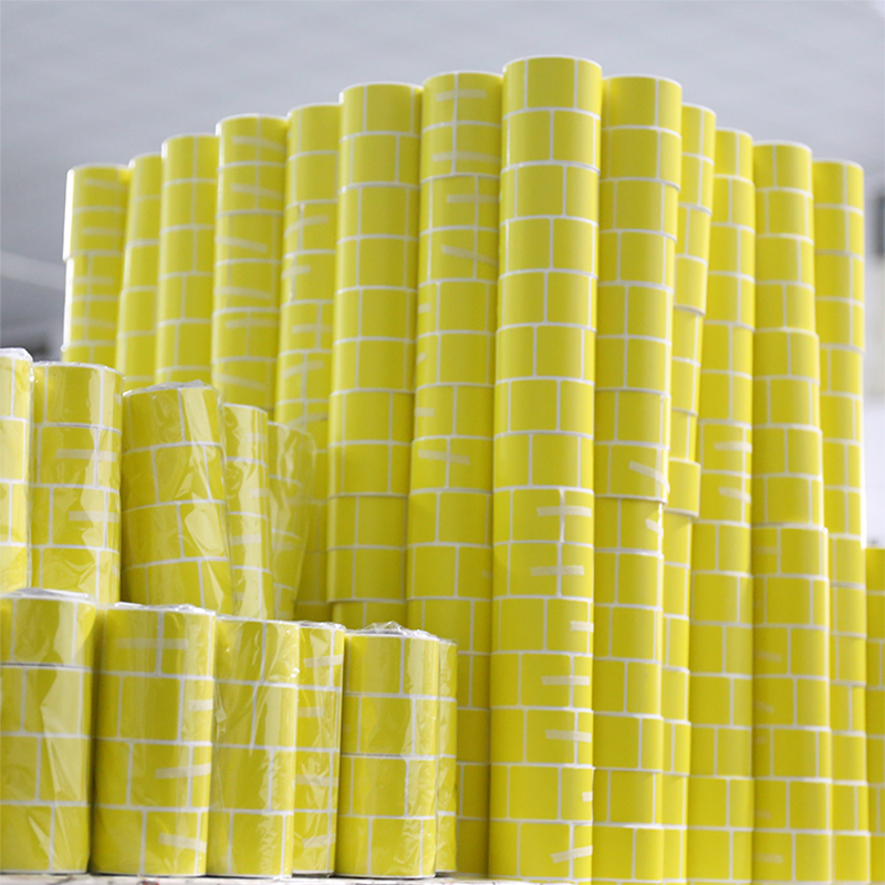 Large Roll Self-Adhesive Raw Material Dyed Top Direct Thermal Paper Self-Adhesive Label Sticker