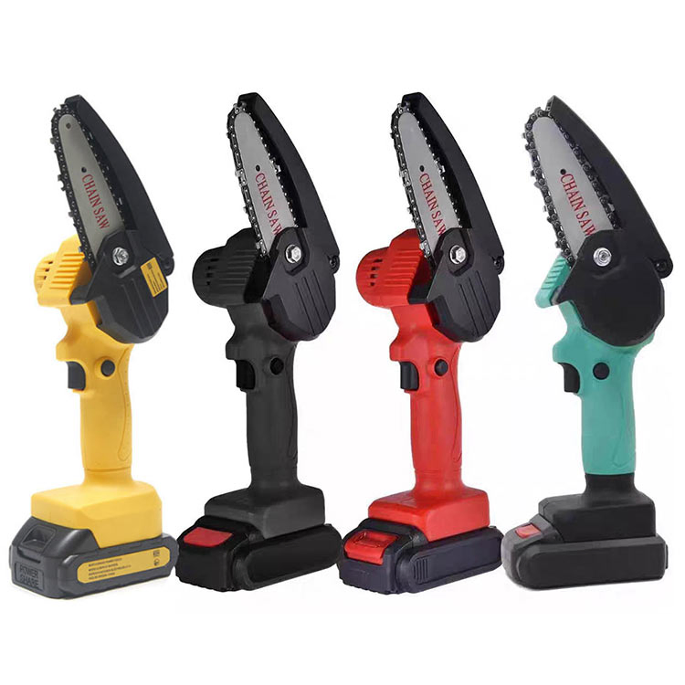 21V Cordless Electric Handheld Small Mini Chainsaw for Wood Cutting Tree Trimming