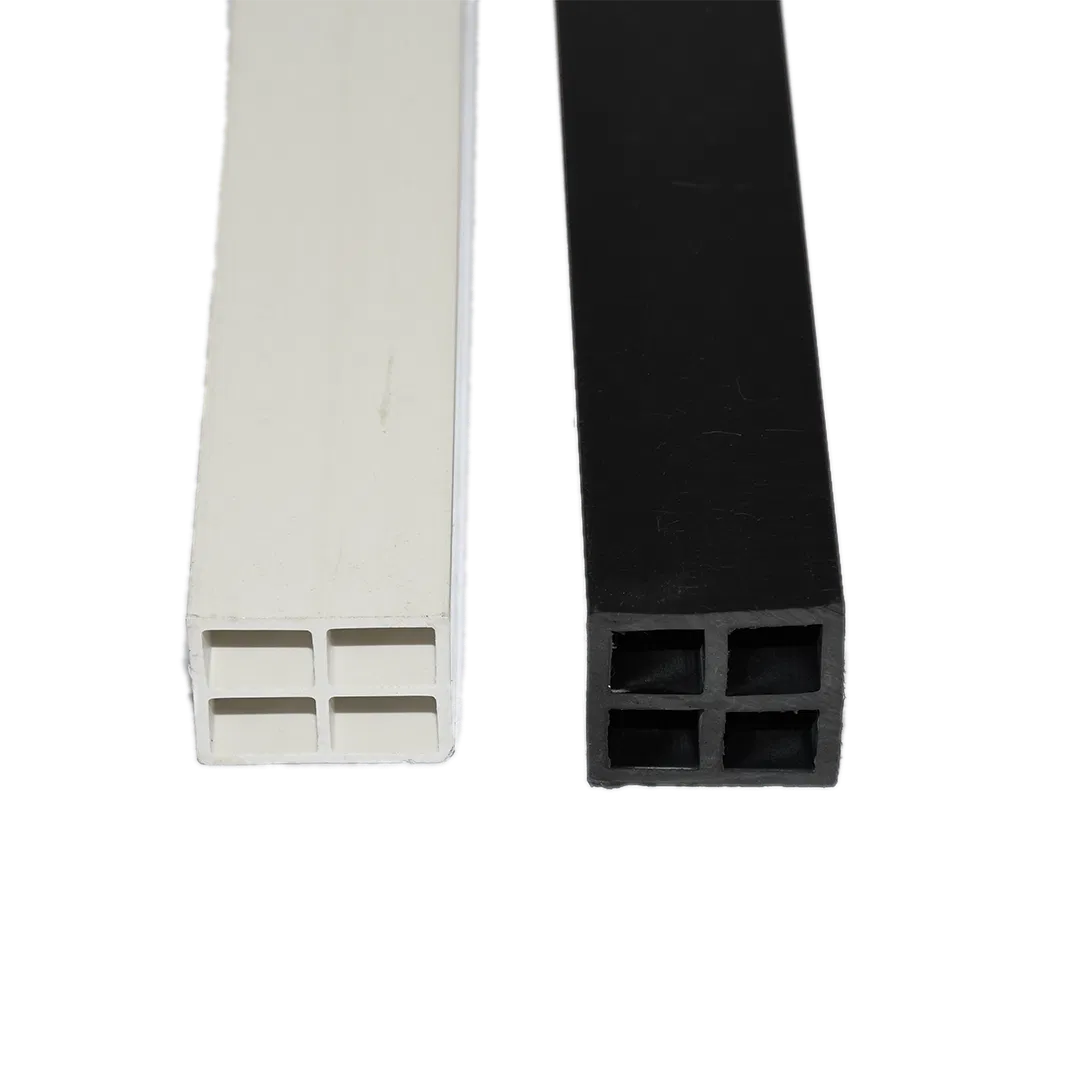 Custom Extruded Plastic Tube Square Plastic Pipes 19mm 25mm 30mm 40mm 50mm 60mm Furniture Grade PVC Square Tube