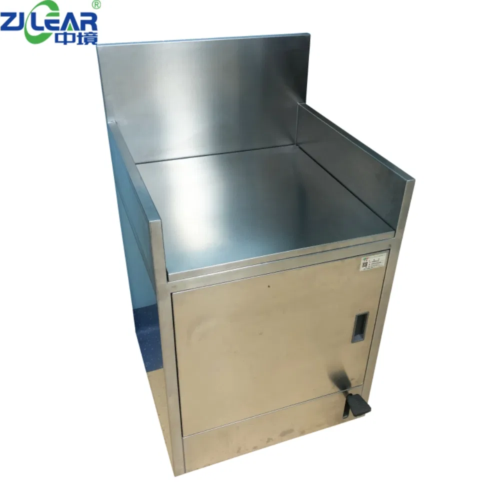 Surgical Operating Room Waste Disposal Sink and Garbage Bin