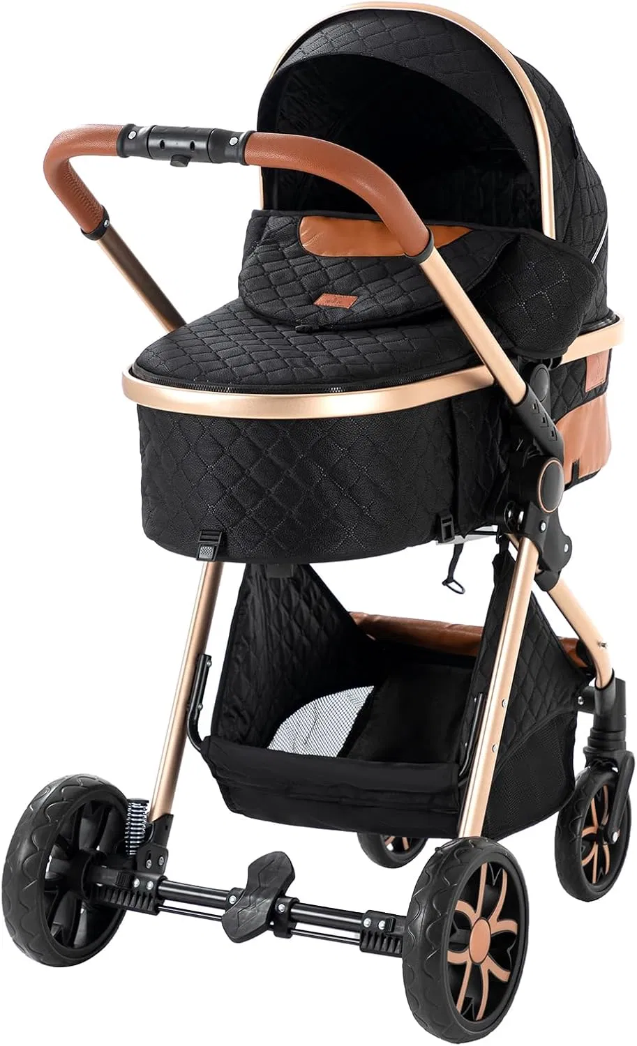 Wholesale Luxury 3-in-1 Multifunction Baby Pram Removable Carry Cot Wholesale Baby Stroller