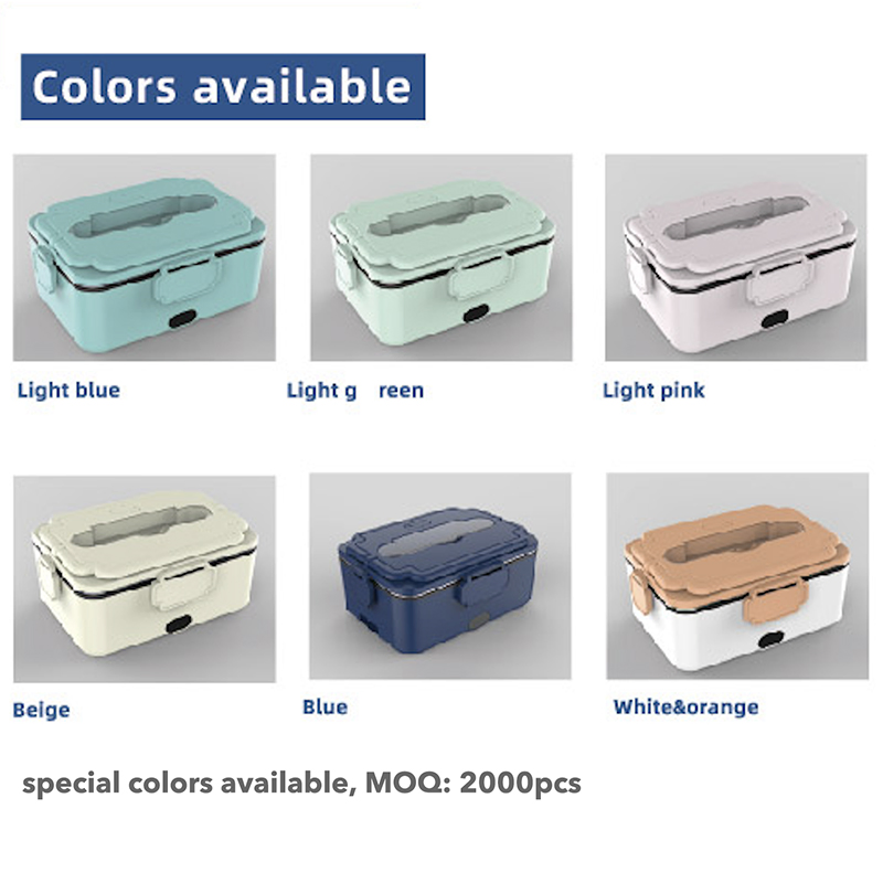 1.8L Electric Lunch Box Food Warmer Kitchenware Set for Car Home