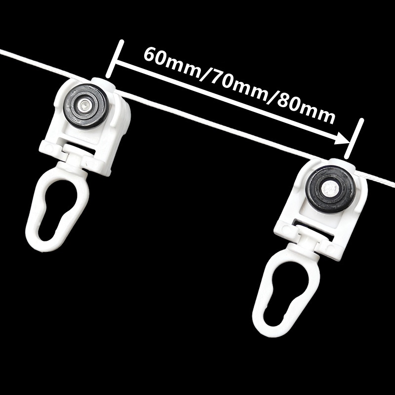 Metal Heavy Duty Curtain Double Track Ceiling Pulley Straight Bendable Rail for Curtain Track Box