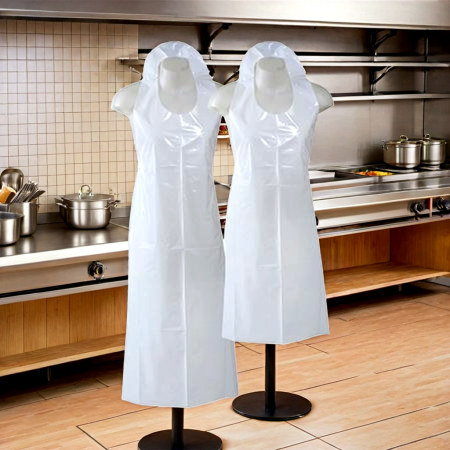 Custom Printing Pink Flower Polyester Kitchen Apron for Cooking Baking Cleaning