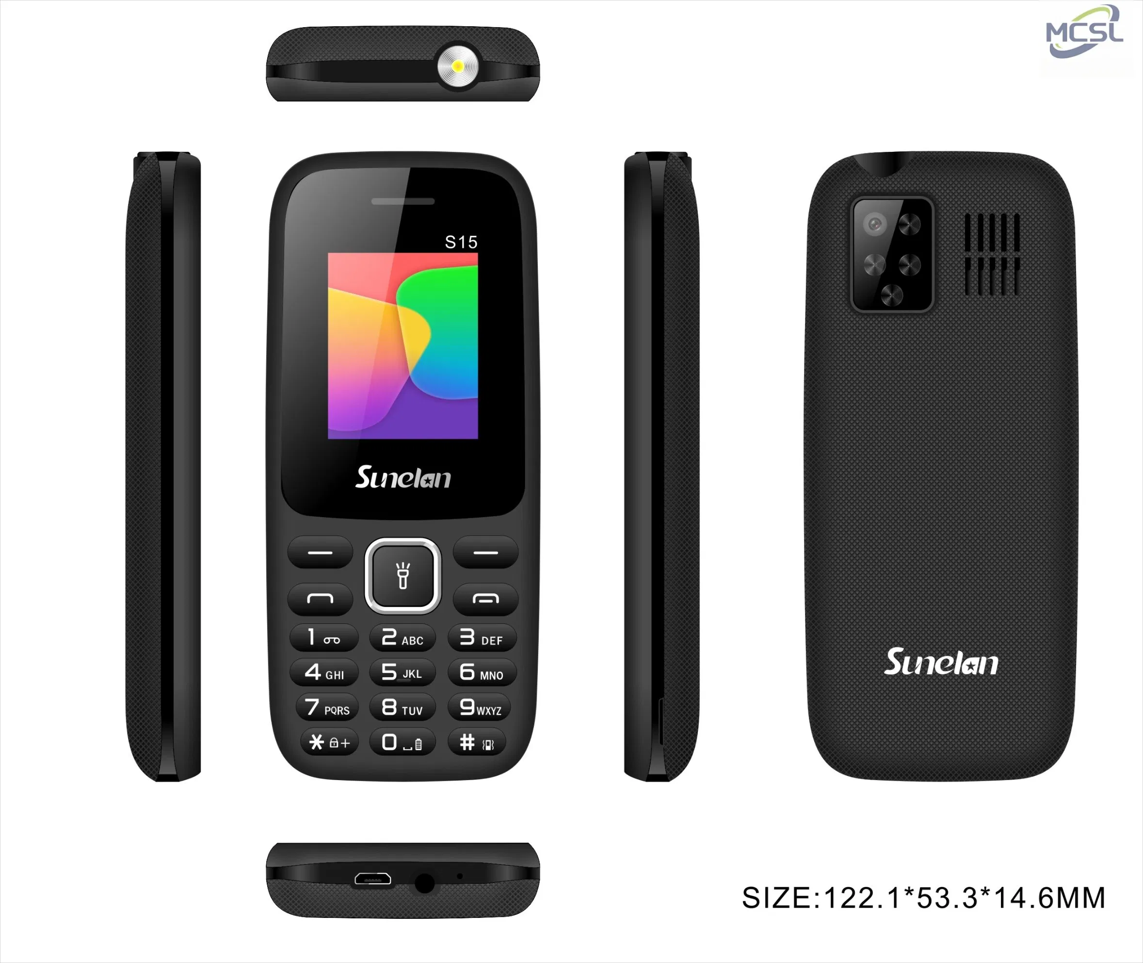 Sunelan S15 1.8-Inch Function Button Function Phone Student Phone Elderly Phone Simple Phone