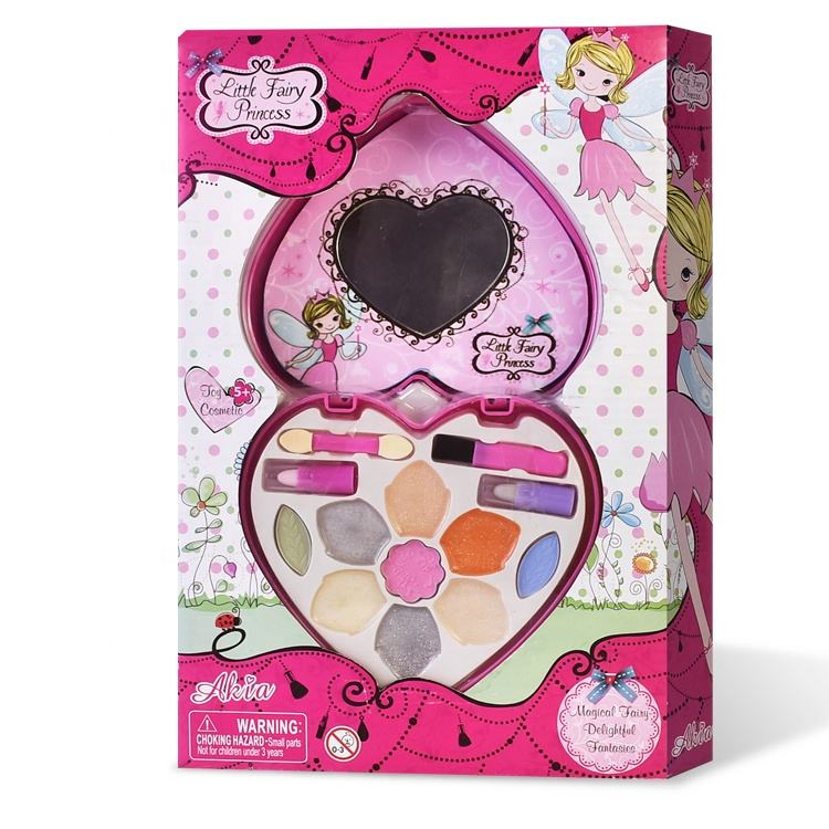 Akiaco Princess Makeup Kit for Kids - Soft, Washable, Fun