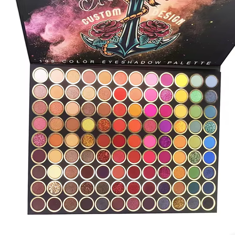 Ditong 108 Colors Professional Waterproof Maquillaje Matte Pearlescent Eye Shadow Performance Stage Makeup Eyeshadow Palette
