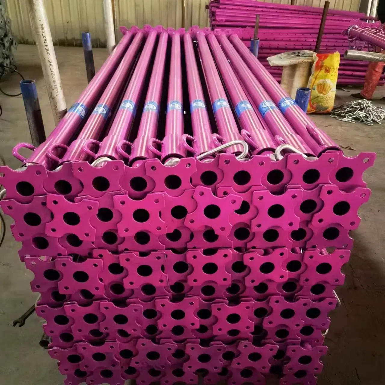Horizontal Formwork Supporting Adjustable Metal Steel Acrow Shoring Props Scaffolding for Sale Steel Telescopic Supports for Columns Push Pull Prop Factory