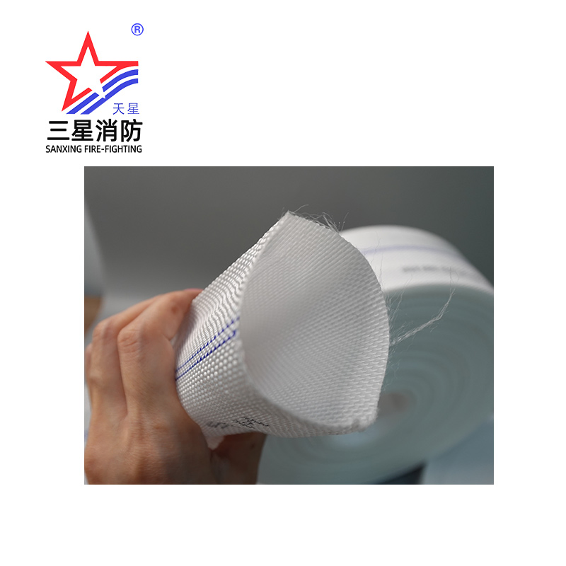 High Pressure 2 Inch Canvas Pipe for Agriculture Irrigation Watering Land Pumping Anti-Aging Anti-UV White Blcak Jaket