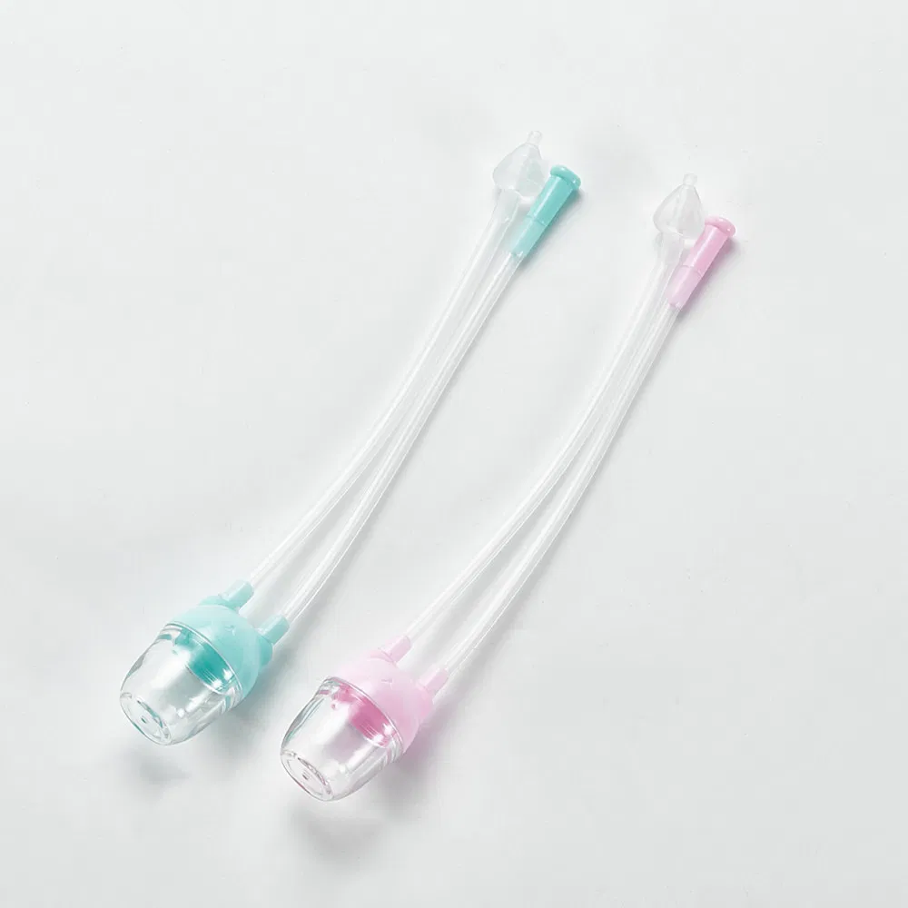 Wholesale BPA Free Pink Manual Baby Nose Cleaner Nasal Aspirator