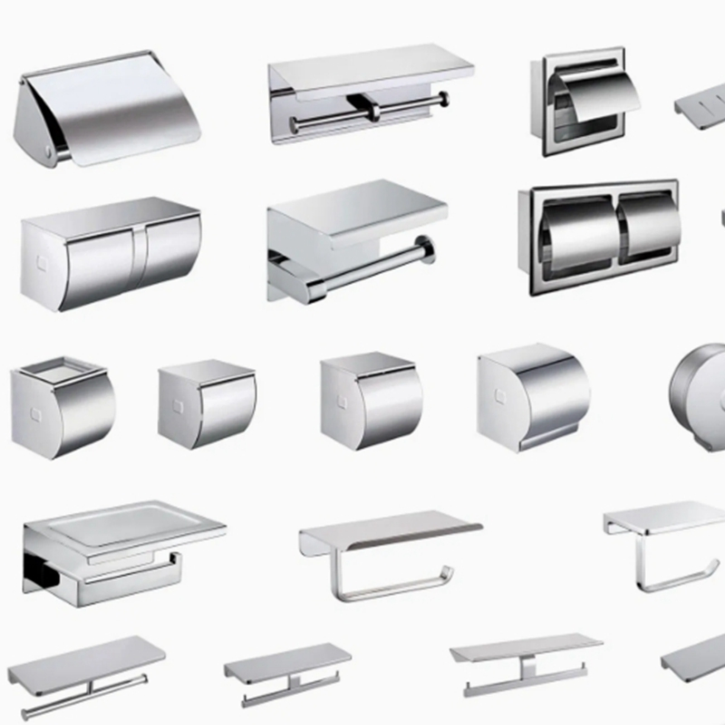 Fashionable Toilet Roll Holder Bathroom Paper and Phone Holder Matte Black