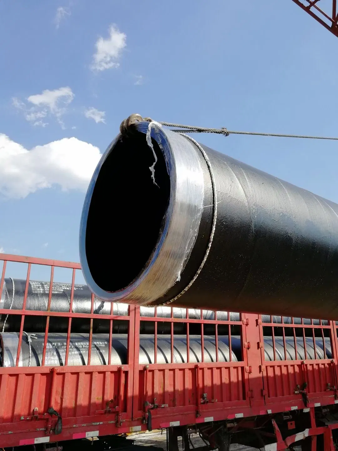 En 10219 S355j2h Large Diameter SSAW Steel Pipe for Offshore Piling