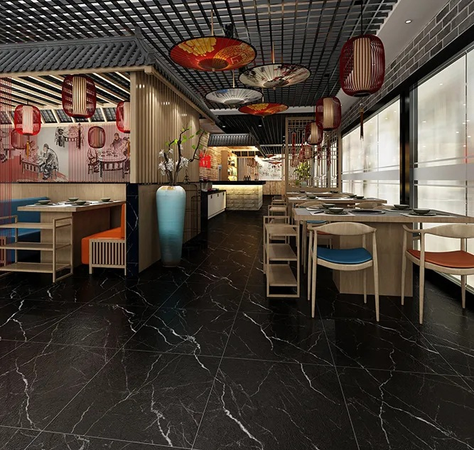 Черная керамическая плитка 600x600 матовая глянцевая