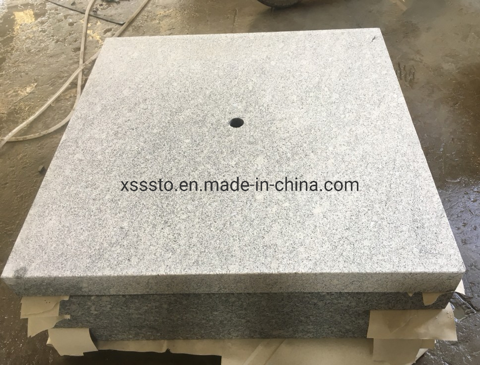 Natural Stone Bush-Hammered G602 Granite Post Caps