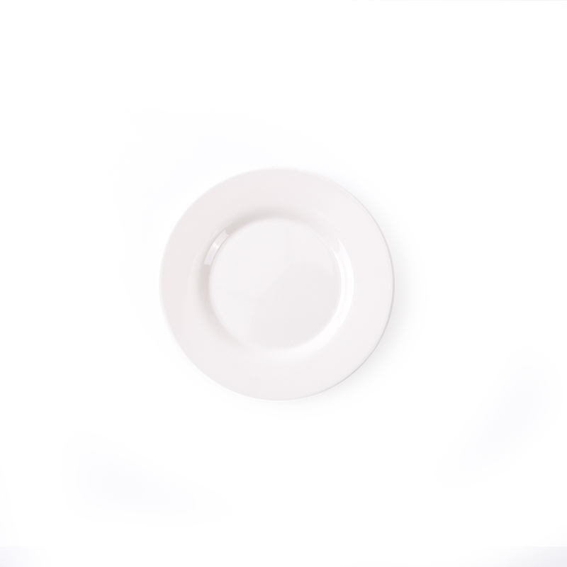Hot Selling 7-Inch Plate White Round Melamine Plate Set for Restaurant Custom Logo