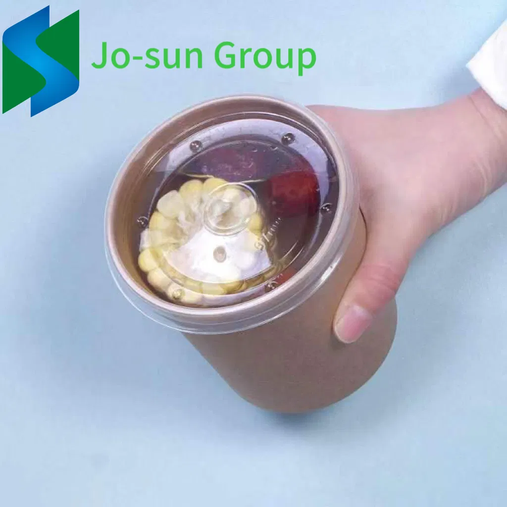 Disposable Bowls 12 Oz Kraft Paper Bowls Small Brown Rolled Rim Storage Bucket for Hot or Cold Dish to Go Packaging