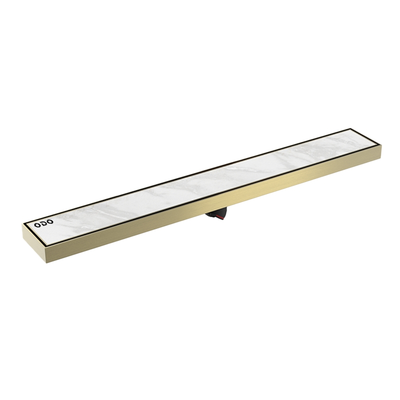 Слив для пола из нержавеющей стали, золото