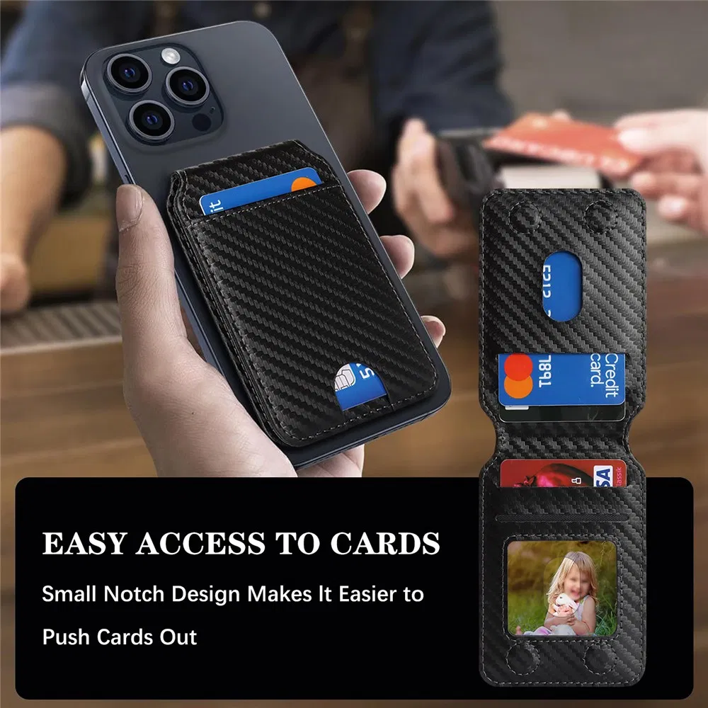 Магнитный чехол-кошелек с 5 слотами и подставкой