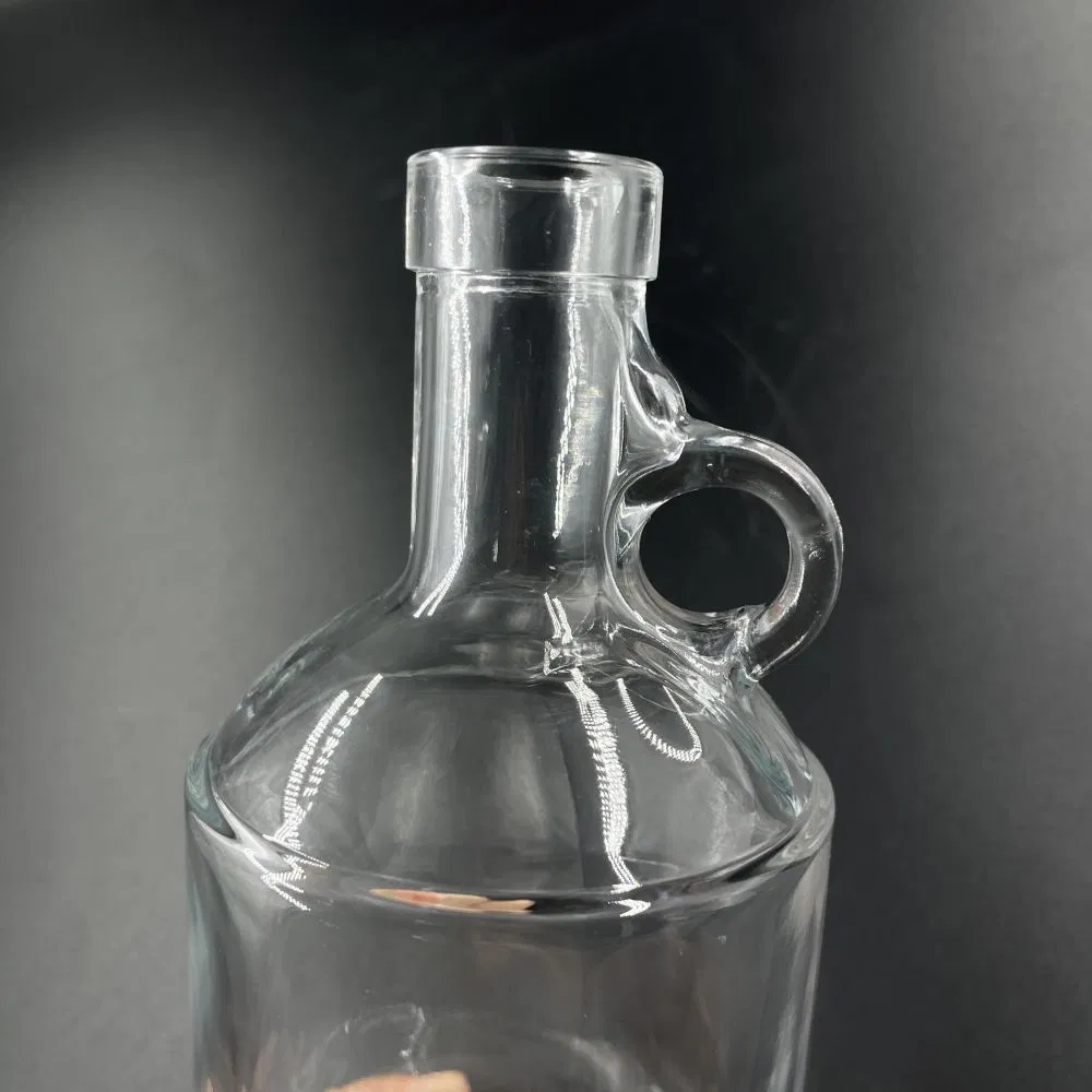 750ml Glass Bottles for Alcoholic Beverages Custom Wine Transparent Liquor Bottle