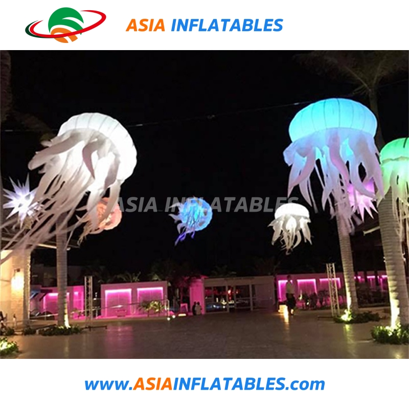 Hanging Inflatable Light Jellyfish for Wedding Decoration