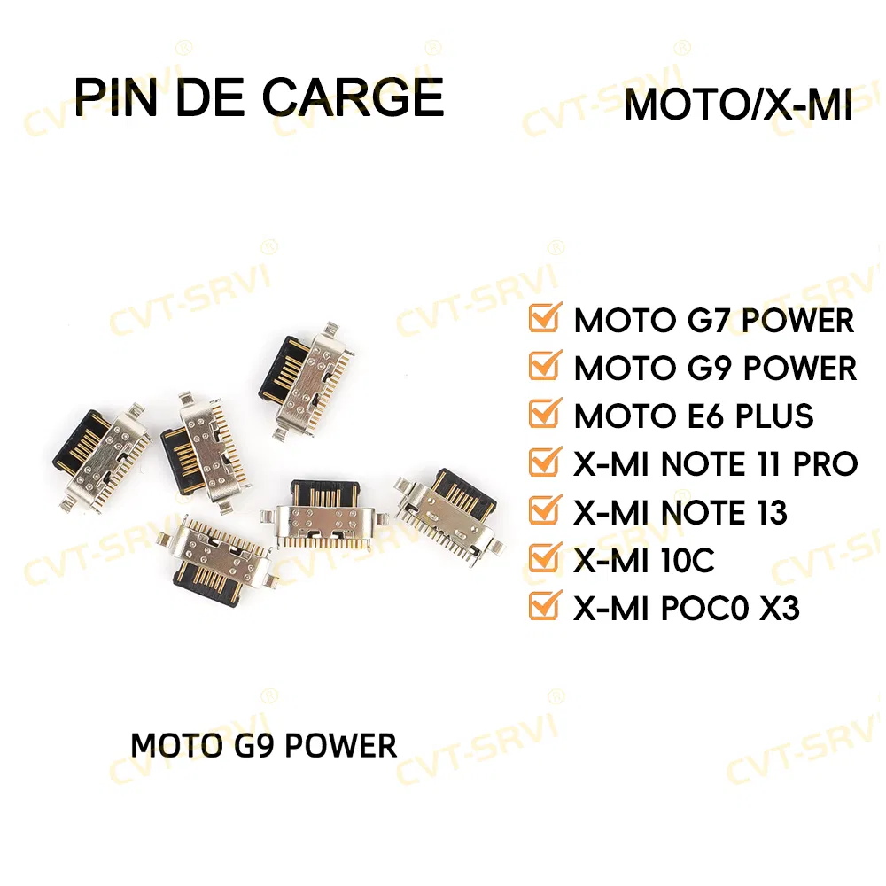 Шлейф зарядки для Moto G9 Power, G7 Power, E6 Plus