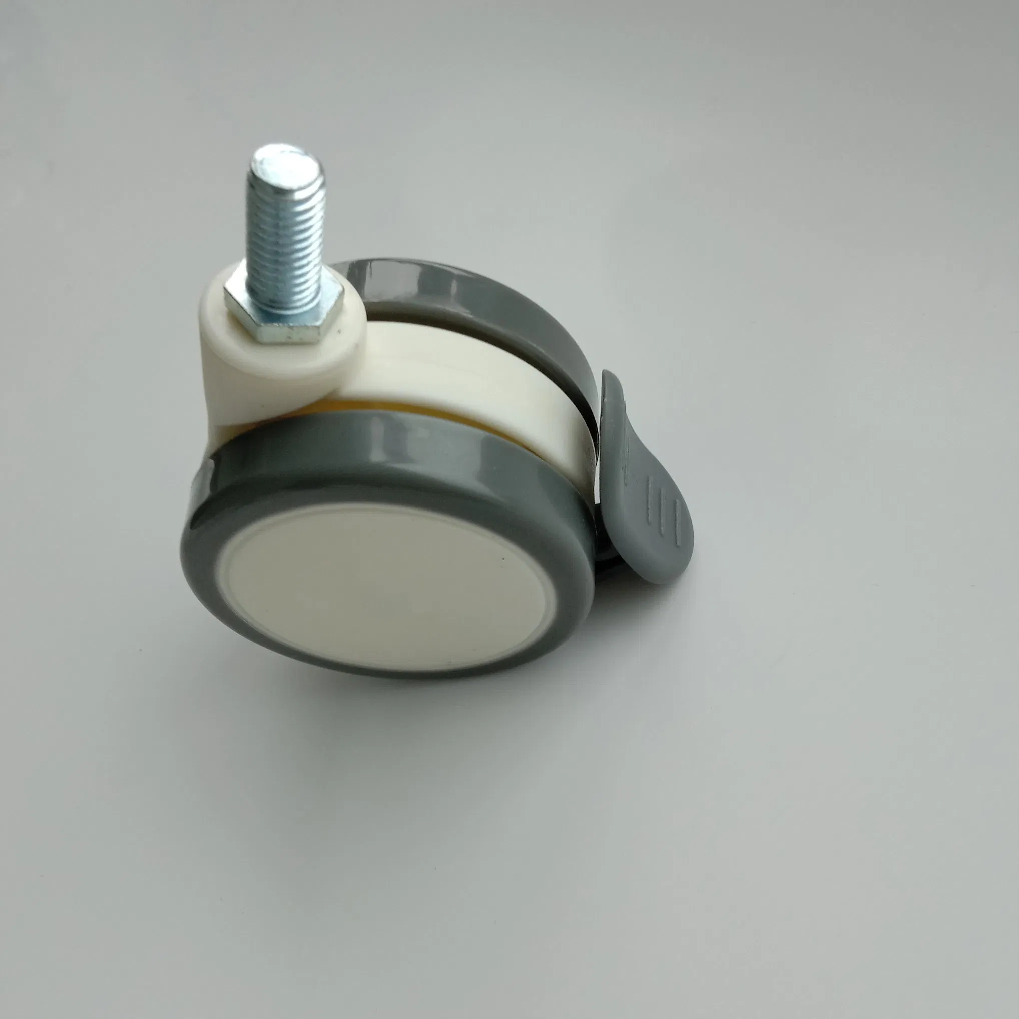 Factory Hot Sale PU Wheel 2.5 Inch Swivel Thread Stem Medical Caster