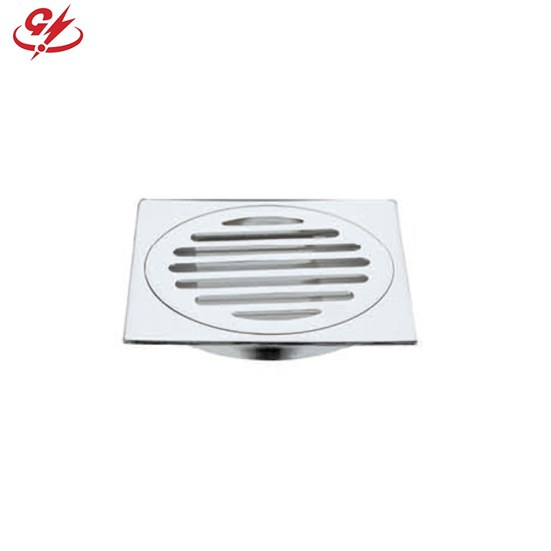 Bathroom Accessories Brass Square Hair Catcher Sink Clean-out Floor Drain Cover