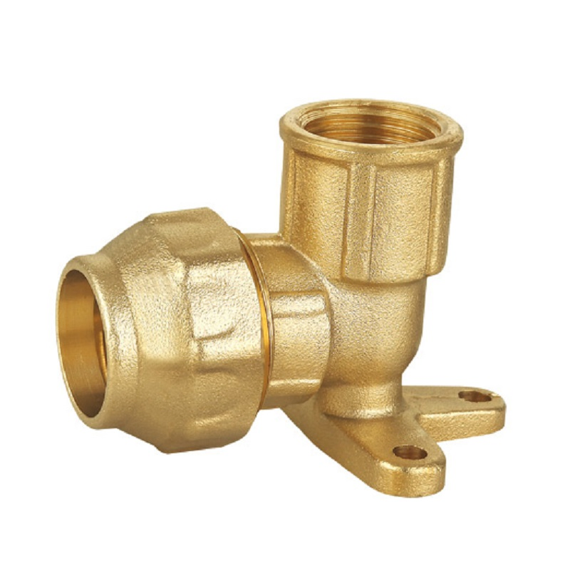 Brass Compression Forging PE Pipe Connect 90 Degree Elbow Fitting