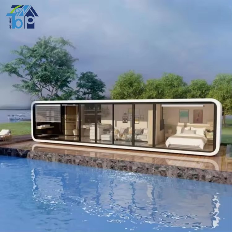 20FT 40FT Modern Luxary Movable Modular Prefab Tiny House Portable Office Pod Prefabricated Apple Cabin Capsule with Smart Control System Bathroom and Kitchen
