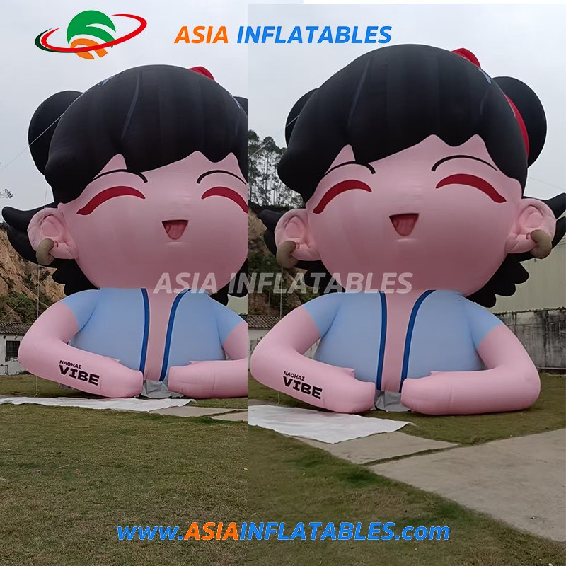 Outdoor Giant Nezha Dragon Prince Inflatable Advertising Characters Display with LED Lighting