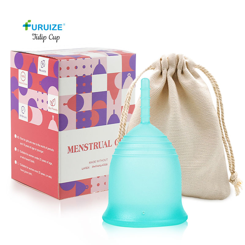 Private Label Medical Grade Silicone Menstrual Cup Reusable and BPA-Free Women Silicone Period Cup