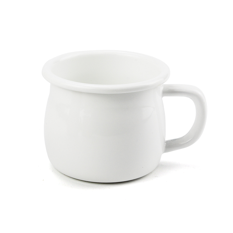 Enamel Mug for Gift Customer 6/7/8/9cm Coffee Cup 250ml 350ml 450ml Enamel Mug