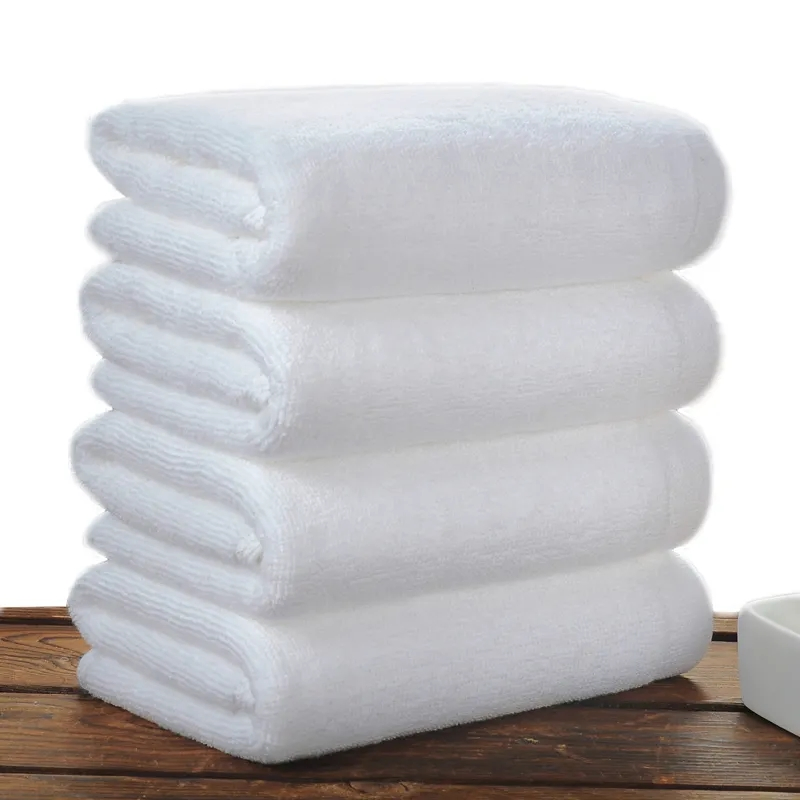 Luxury White Terry Hotel Cotton Bamboo Bath Towel
