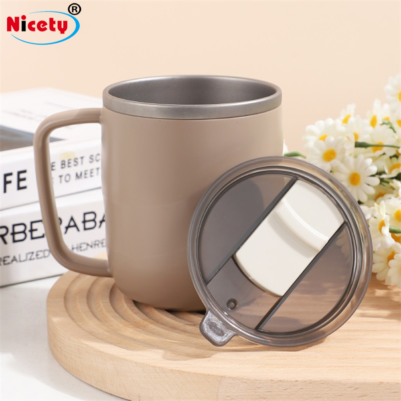 430ml Customized Titanium Tumbler Eco-Friendly Thermo Coffee Mug Classic Design Travel-Friendly