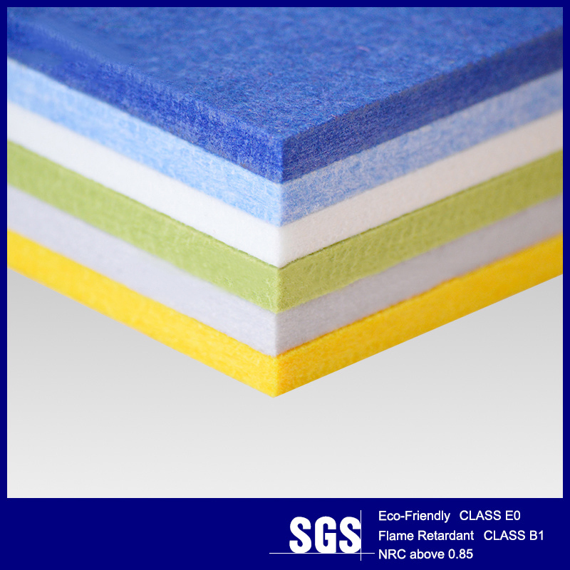 Pet Decorative Polyester Fibre Acoustical Panel Plastic Wall Covering Sheets