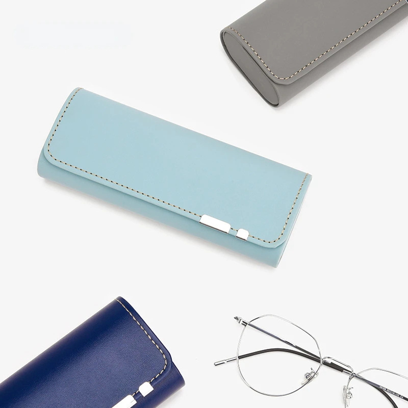 Magnetic Glasses Case Women PU Leather Eyewear Bag Portable Sunglasses Box Sunglasses Case