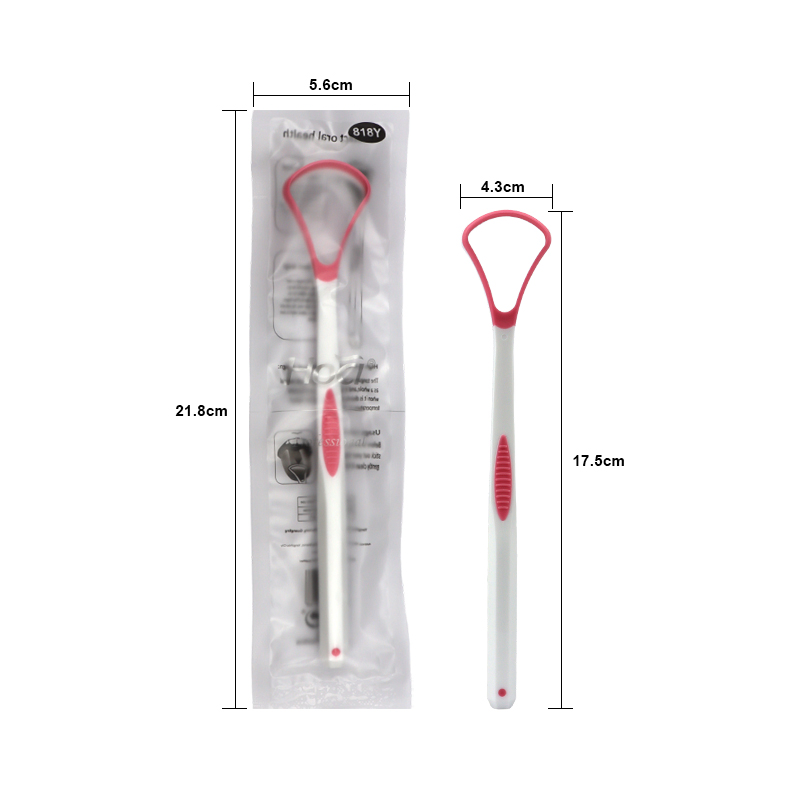 Manufacture Tongue Cleaner Brush Scraper Tongue Coating Cleaning Fresh Breath