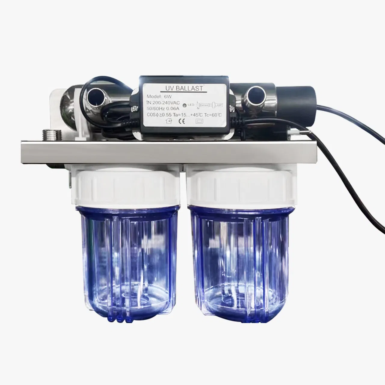 5-Inch Filter Bottle Outer Buckle Thickened Explosion-Proof Transparent Filter Bottle Water Purifier