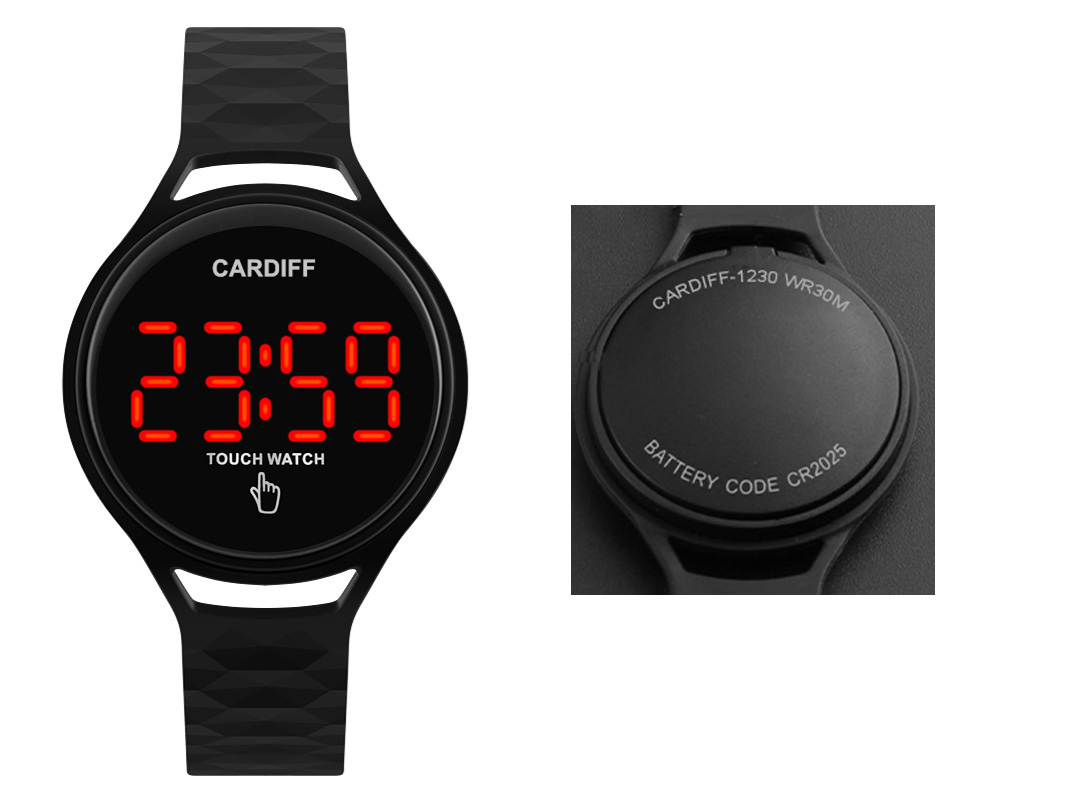 Water Resistant Plastic LED Watch