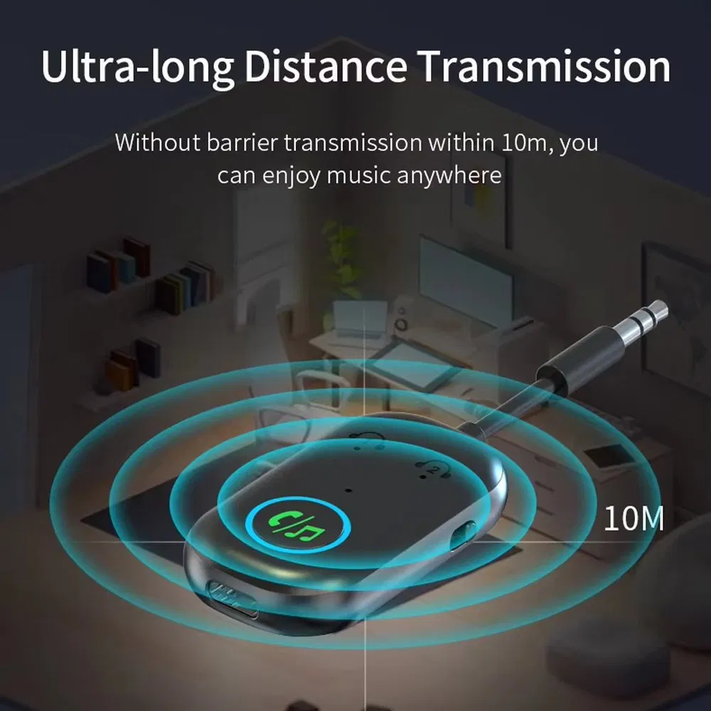Bluetooth 5.3 адаптер 2-в-1 (передатчик/приемник) 3.5 мм