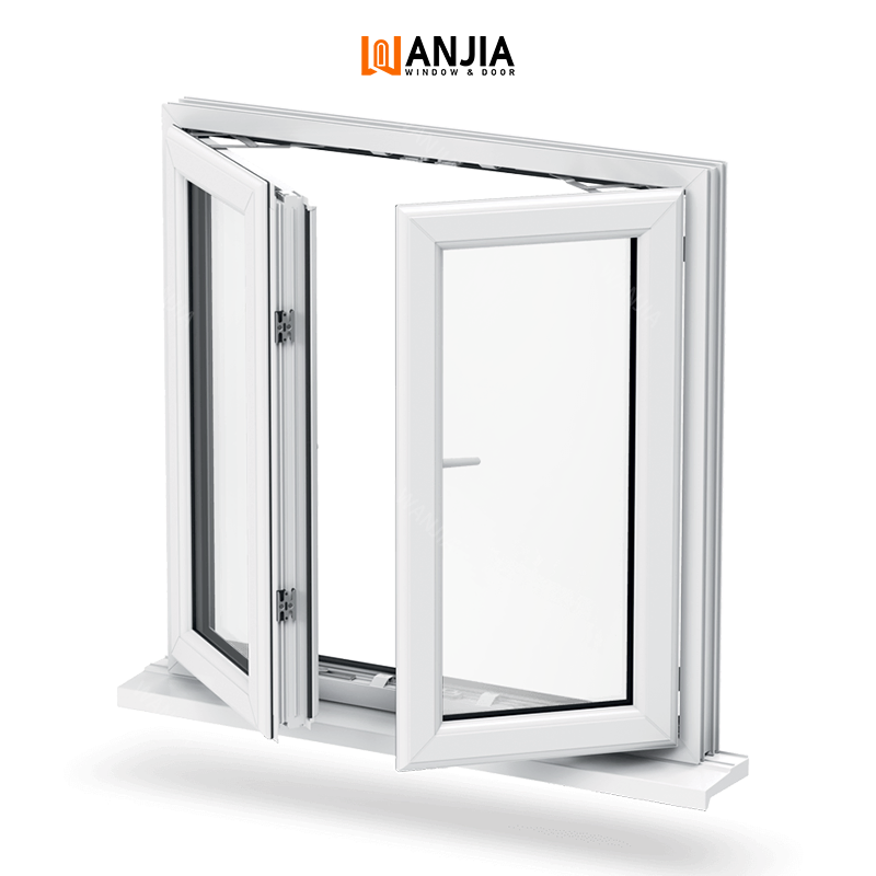 European Design UPVC House Double Glazing PVC Window Casement Windows