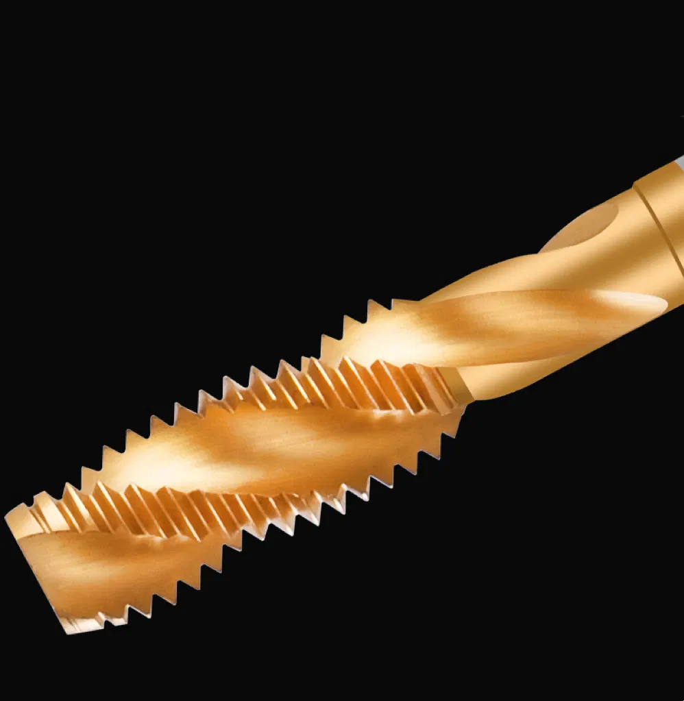 Spiral Fluted Tap Unc1~Unc5 Unf Machine Tap with Tin Spiral Fluted Taps
