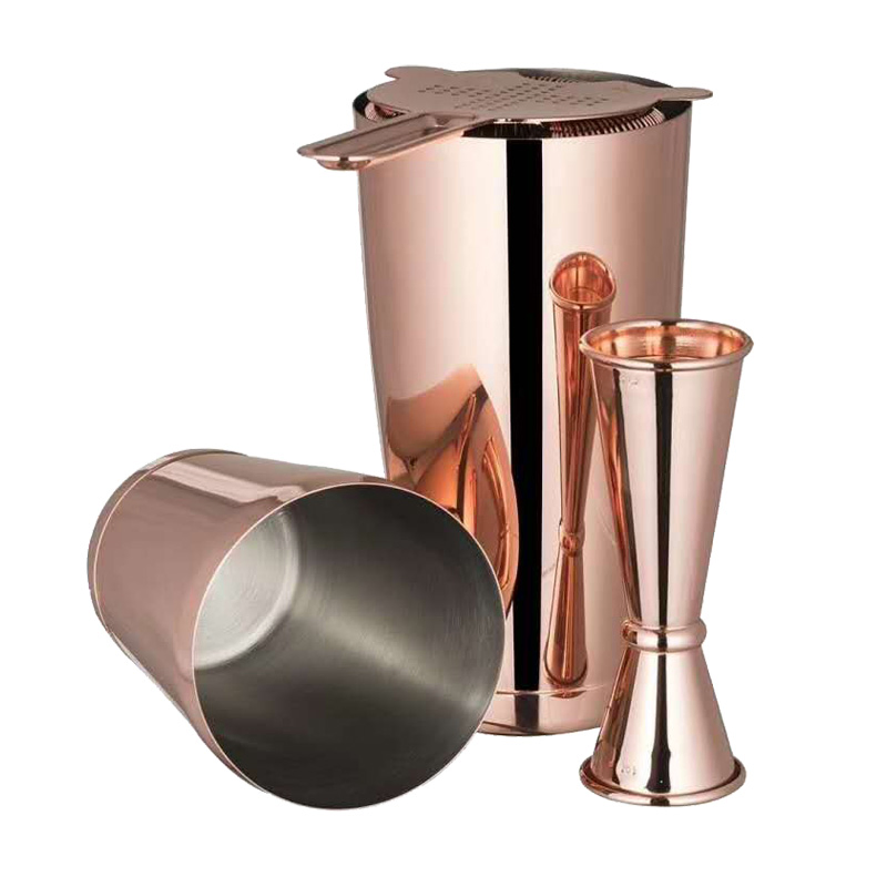 Stainless Steel Drink Mixer Branded Cocktail Bartender Shaker Bar Set