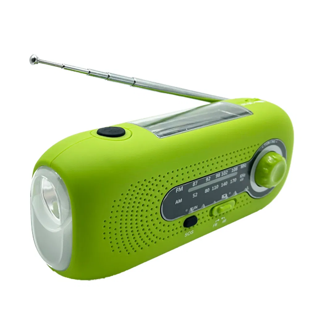 Factory OEM Emergency Weather Solar Energy Am/FM / Noaa Wb Weather Forecast Radio with Portable 2000mAh Power Bank