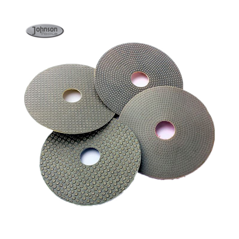 Best 3 Inch Electroplated Diamond Encrusted Wet Polishing Pads for Quartz Marble