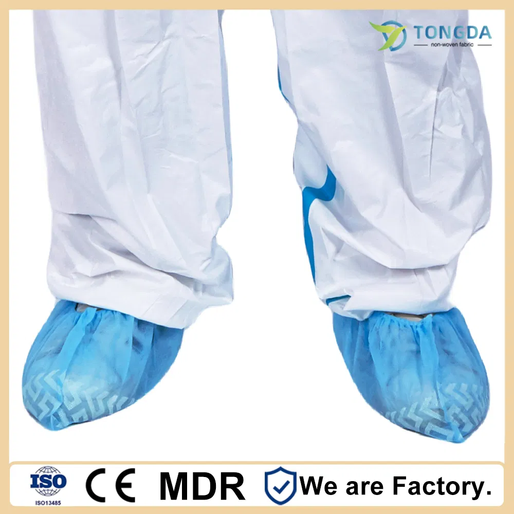 Disposable Nonwoven Machine Made Cleaning Workshop Anti-slip Dustproof Shoe Cover